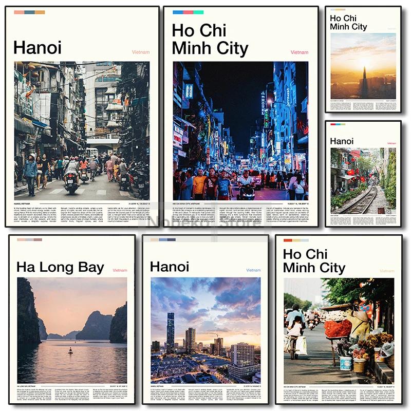 Home Decor Vietnam - Vietnam seyahat posterler tuval duvar sanatı
