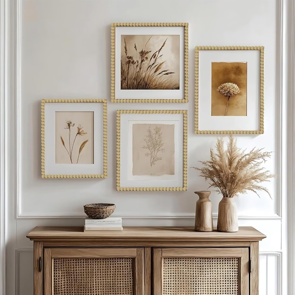 Home Decor Wall Molding - 10ft Ahşap Renkli Boncuklu Şerit, Duvarlar,