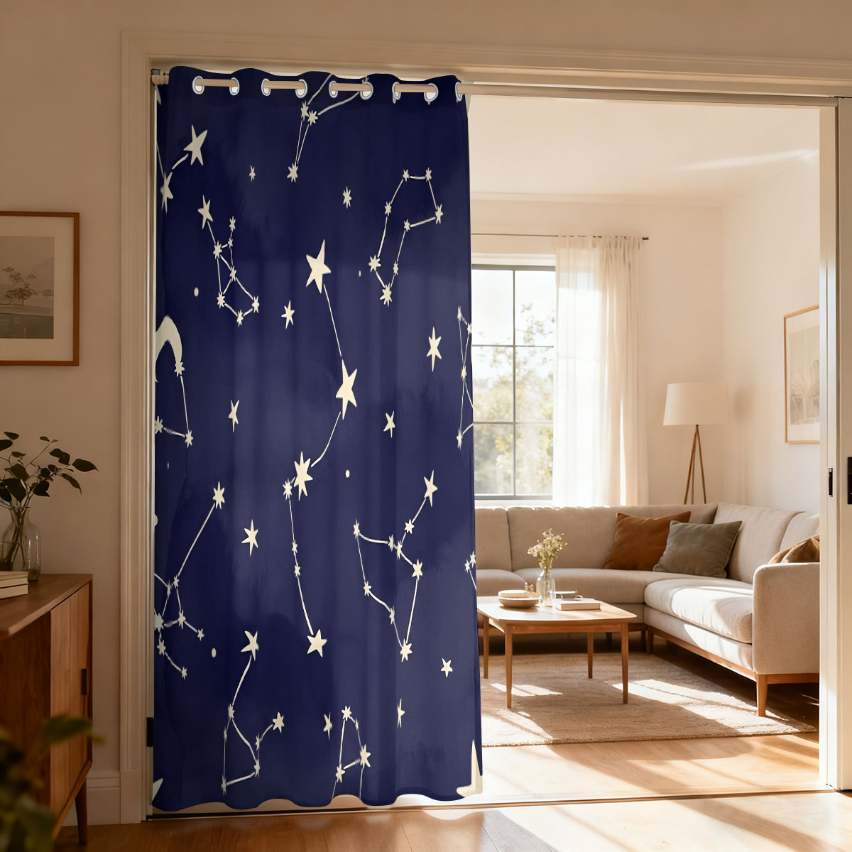 Home Decor Curtains - 1 adet Retro Gül Çiçekli Tek