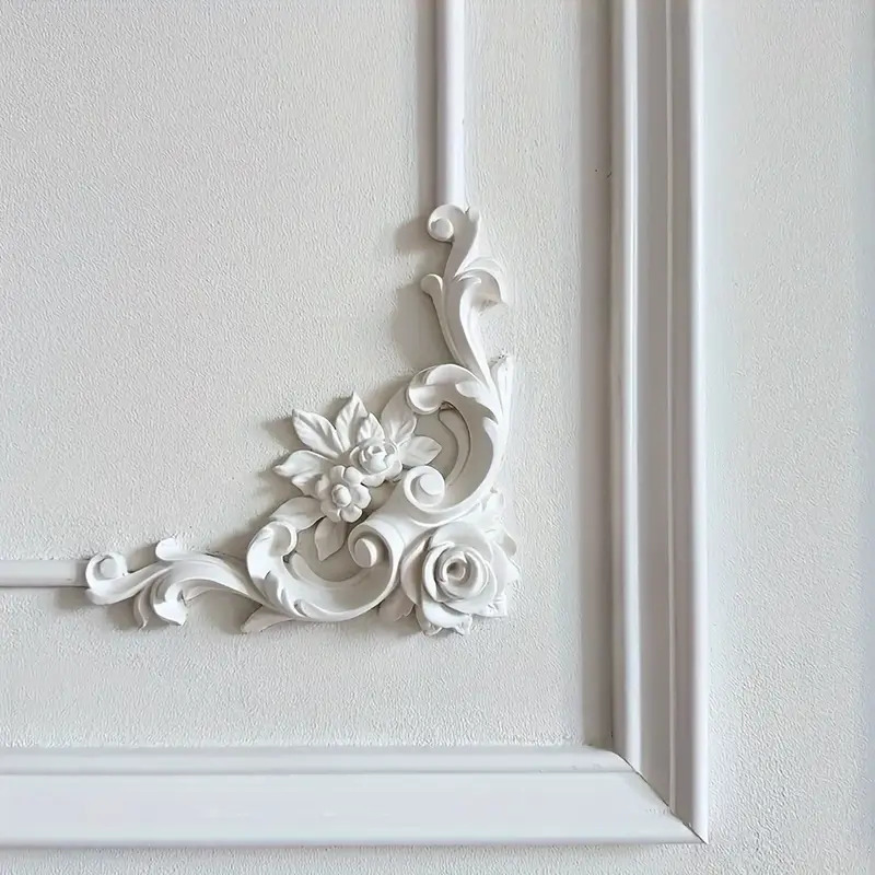 Home Decor Wall Molding - Kolay Kurulum Pu Poliüretan Çiçekli Köşe