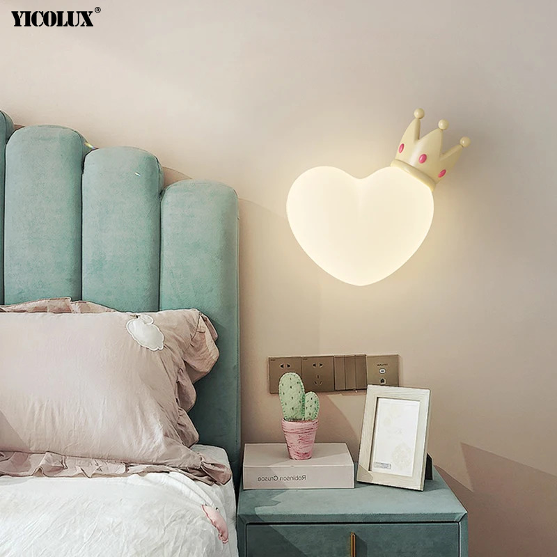 Home Decor Wall Molding - Modern yatak odası duvar lambası çocuk