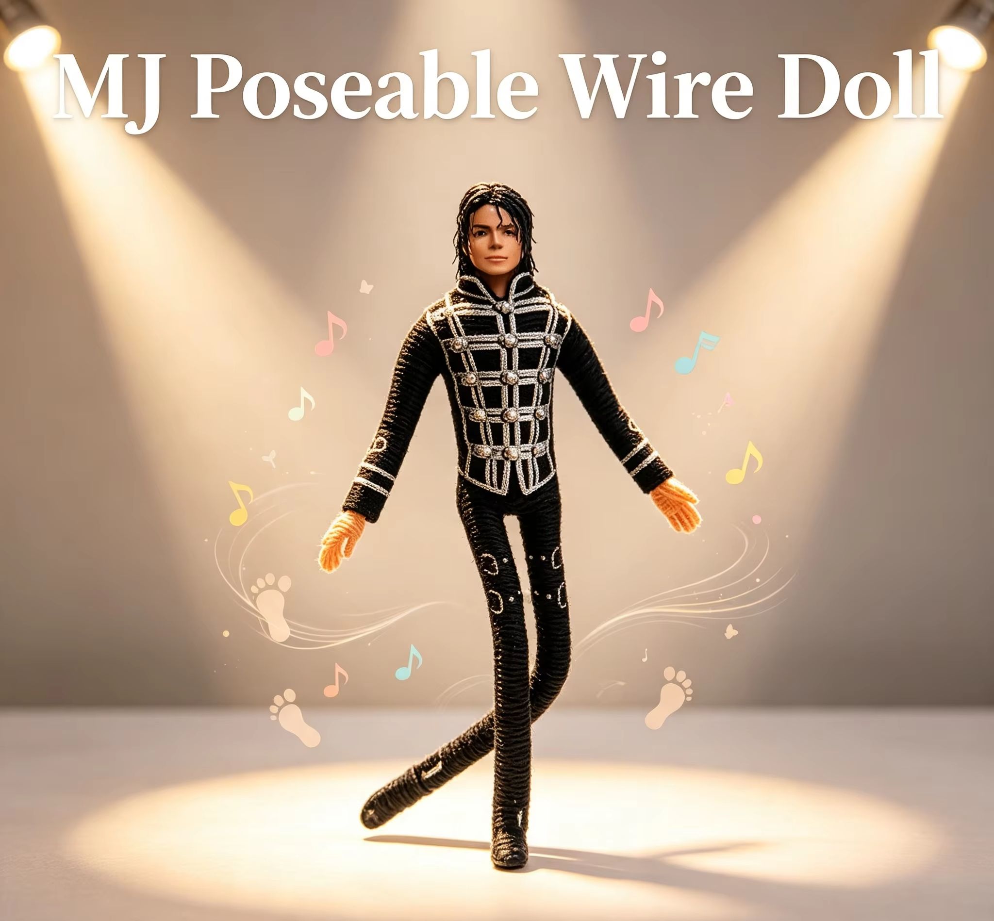Home Decor Retailers - Michael Jackson Hareketli Eklemli Peluş Oyuncak