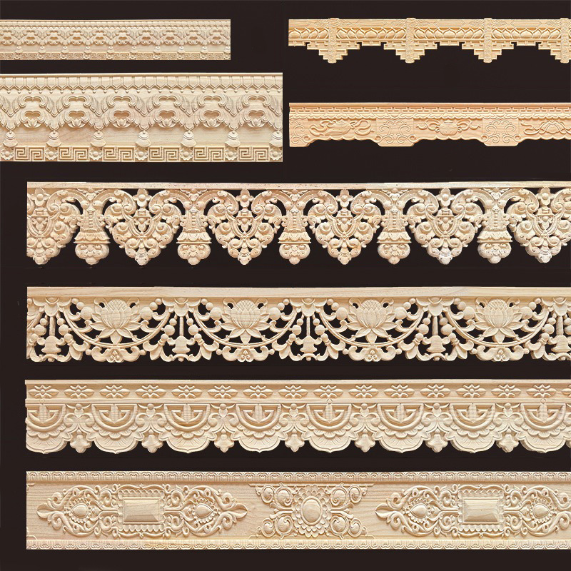 Home Decor Wall Molding - Dekoratif Ahşap Mobilya Pervazı Oymalı Çizgiler