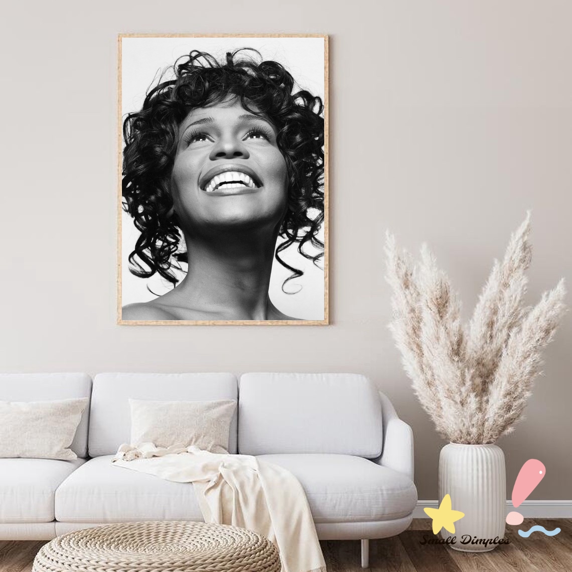 Home Decor Houston - Whitney Houston Müzik Yıldızı Posteri Tuval