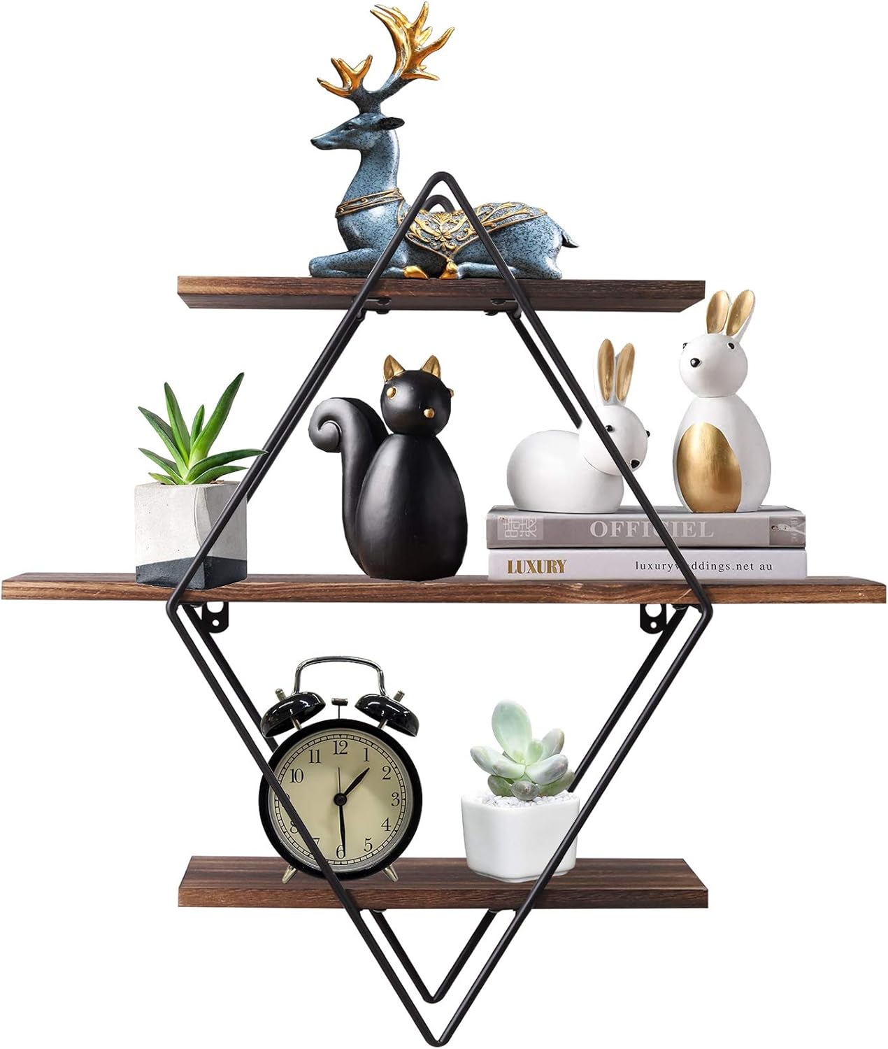 Home Decor Ikea - Duvara Monte Rustik Yüzer Raflar Dekoratif