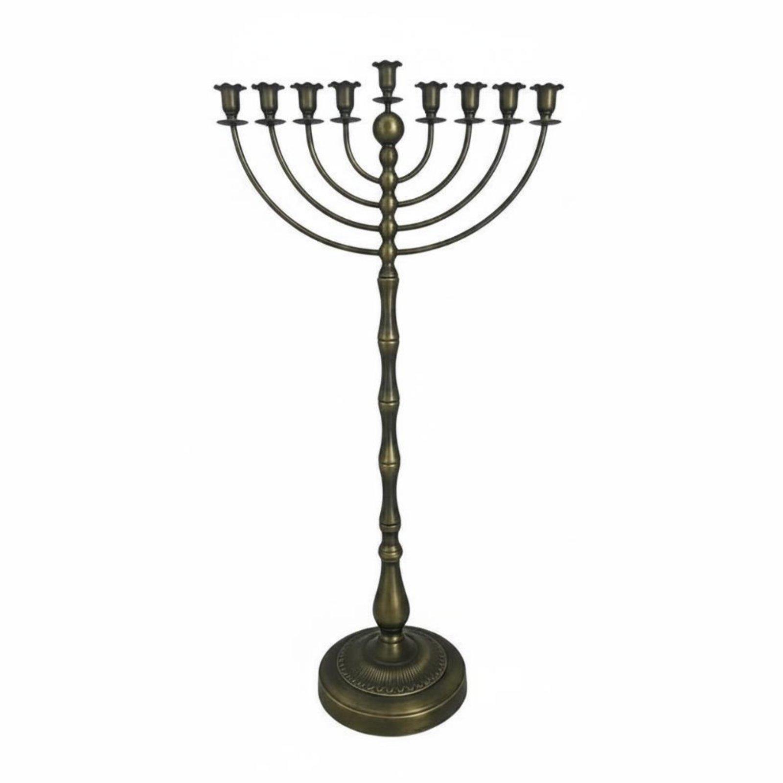 Home Decor Free - Antik Bronz Menora Standı Metal Yapı