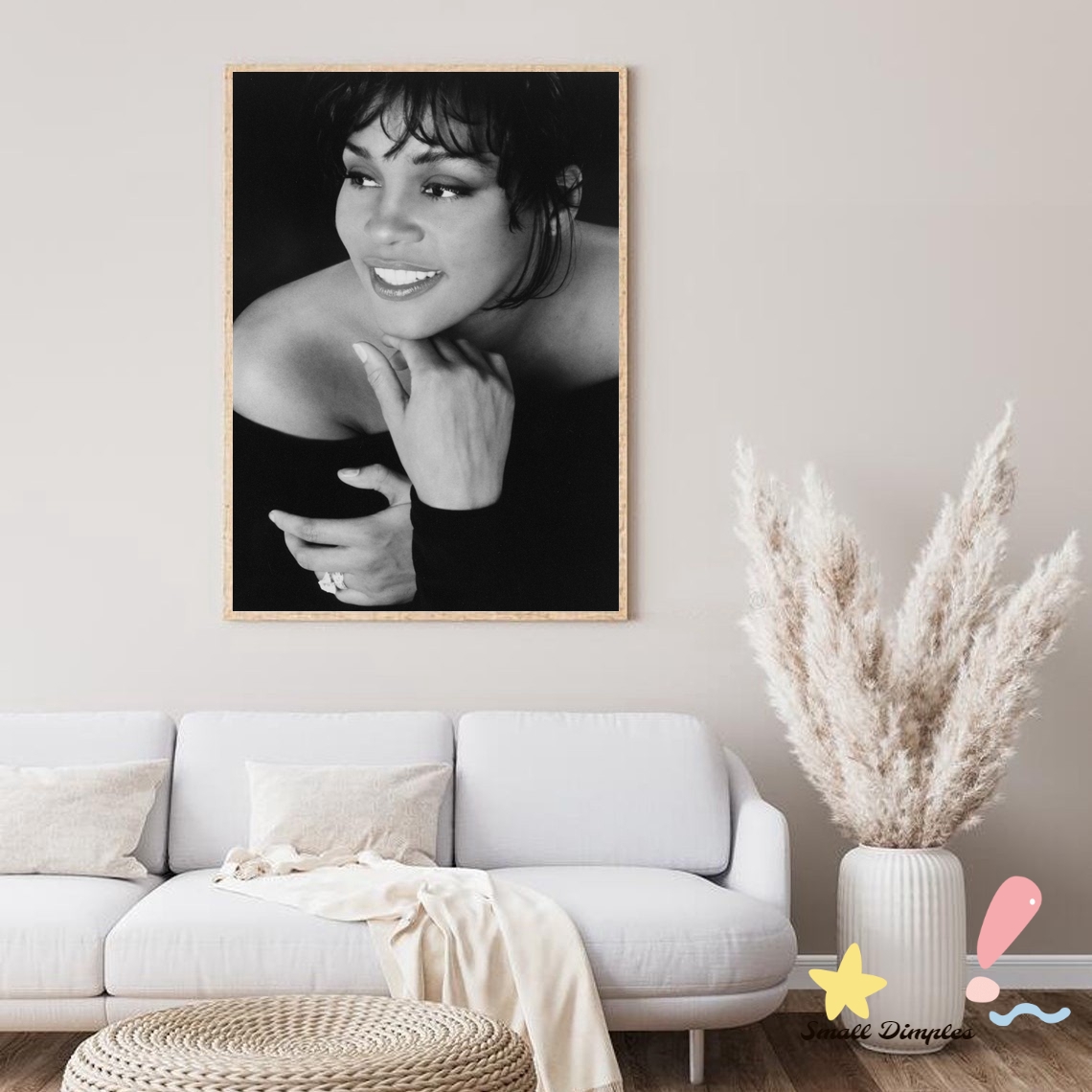 Home Decor Houston - Whitney Houston Müzik Yıldızı Posteri Tuval