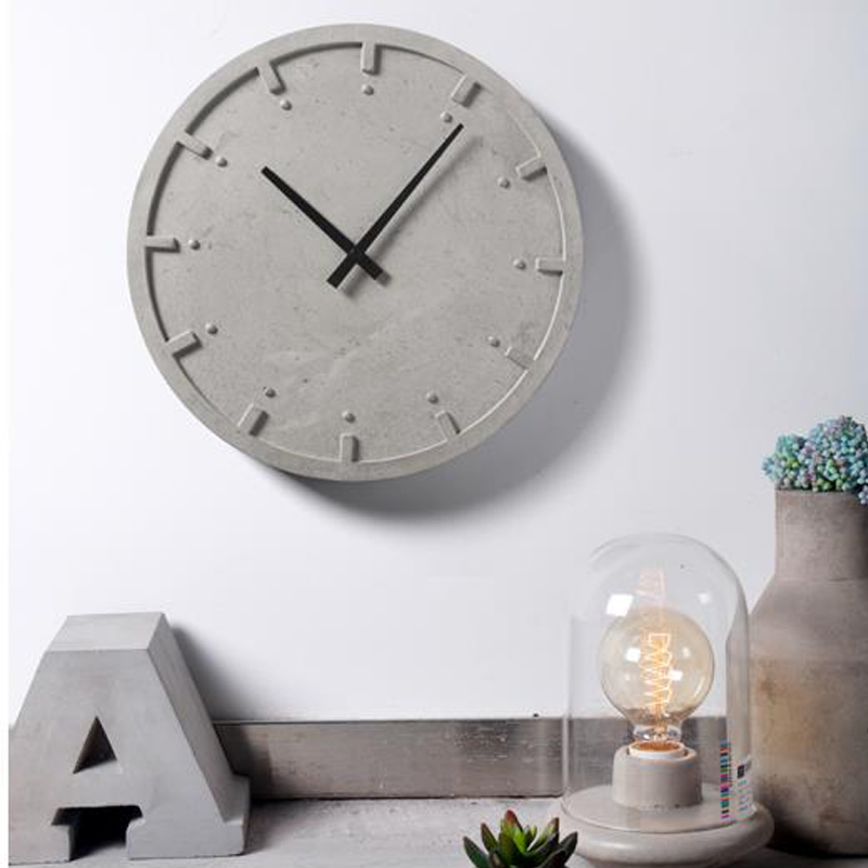 Home Decor Wall Molding - Dairesel beton duvar saati silikon kalıp