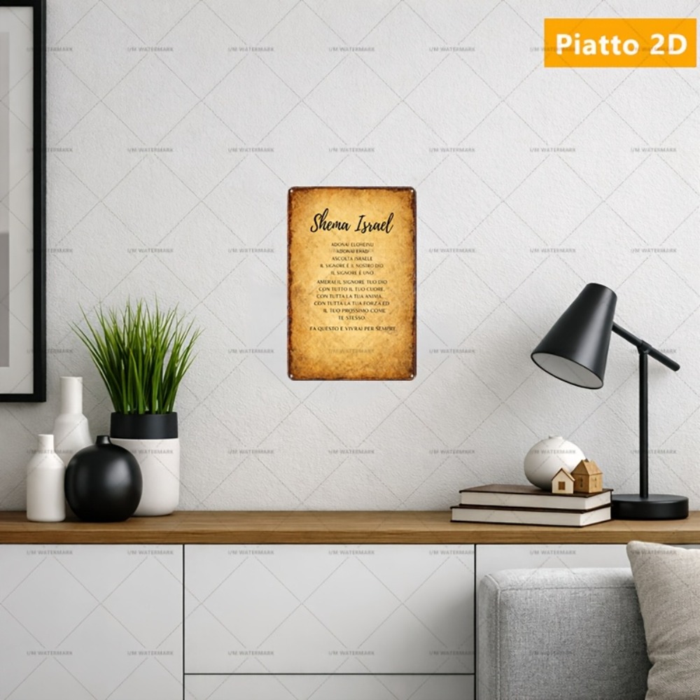 Home Decor Free - CIFBUY İbranice Kutsal Yazı Alüminyum Duvar