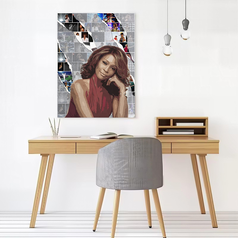 Whitney Houston Kanvas Poster  - Home Decor Houston incelemesi ve fiyatı
