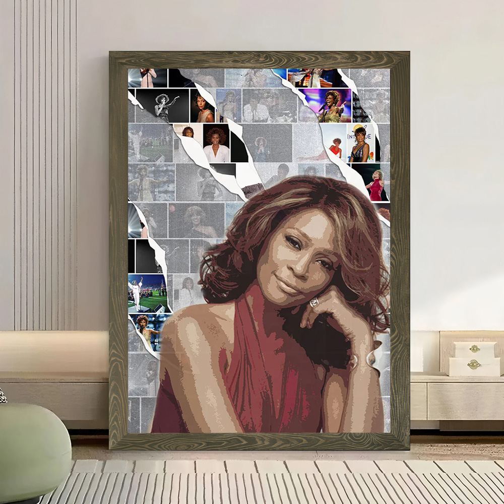 Whitney Houston Kanvas Poster  - Home Decor Houston incelemesi ve fiyatı