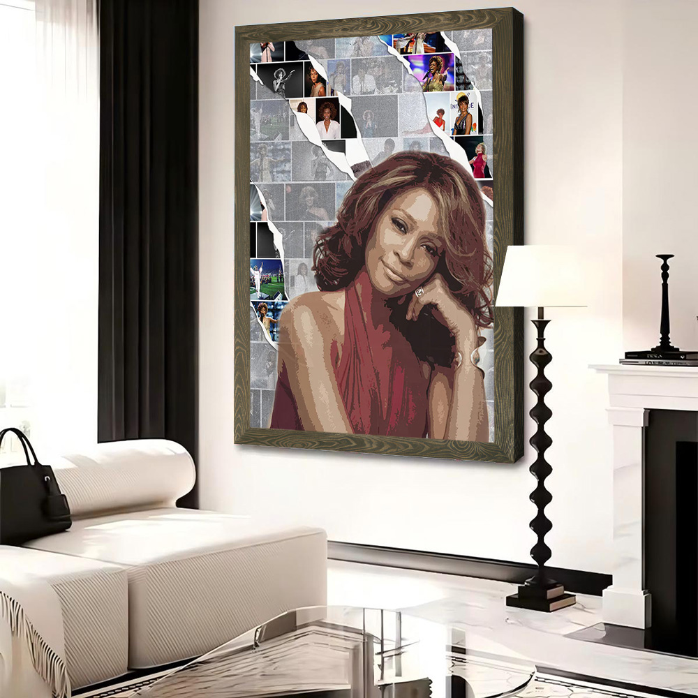 Whitney Houston Kanvas Poster  - Home Decor Houston incelemesi ve fiyatı