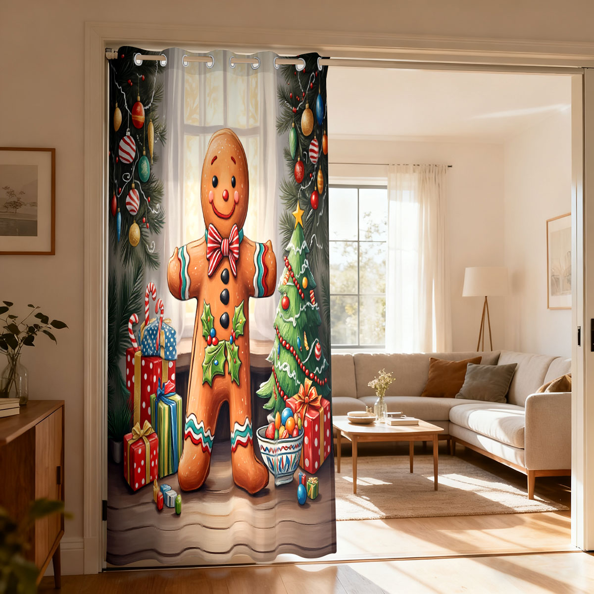 Noel Zencefilli Kurabiye Adam  - Home Decor Curtains incelemesi ve fiyatı