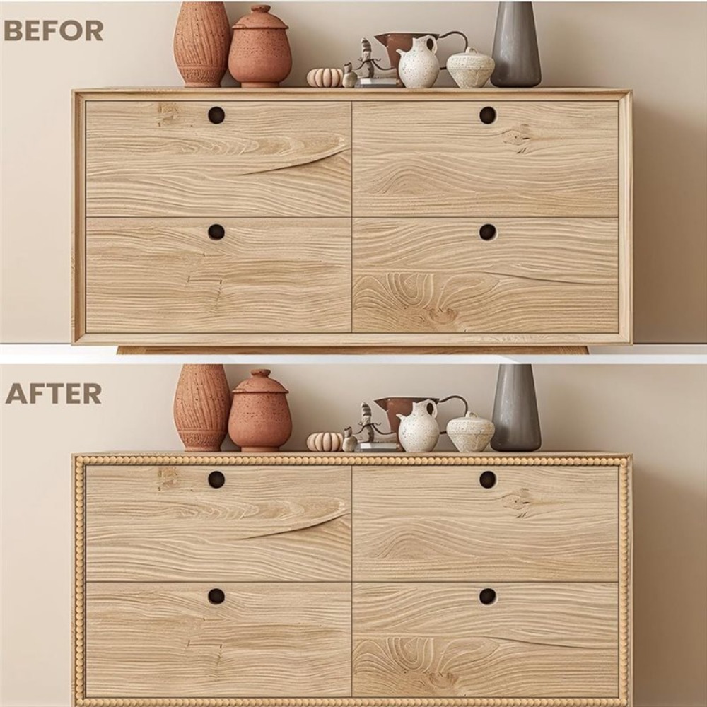 10ft Ahşap Renkli Boncuklu Şer - Home Decor Wall Molding incelemesi ve fiyatı