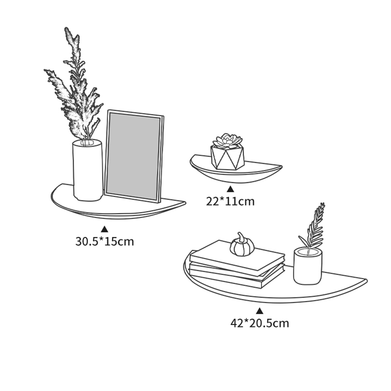 Ahşap yarım daire duvar rafı a - Home Decor Ikea incelemesi ve fiyatı