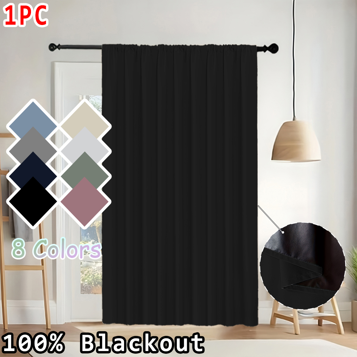 1 Parça Sade Düz Renk %100 Kar - Home Decor Curtains incelemesi ve fiyatı