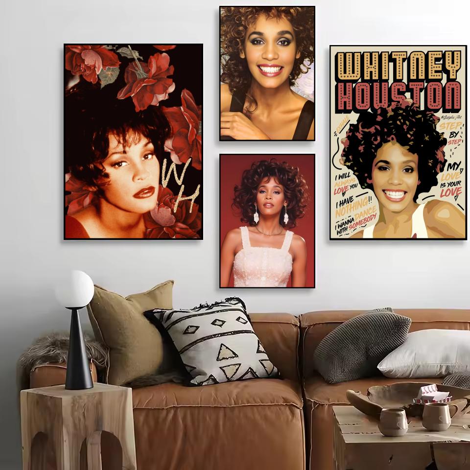 W-Whitney Houston Poster HD Ke - Home Decor Houston incelemesi ve fiyatı