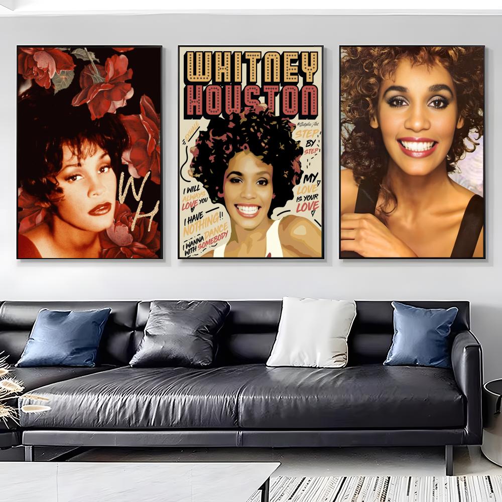 W-Whitney Houston Poster HD Ke - Home Decor Houston incelemesi ve fiyatı