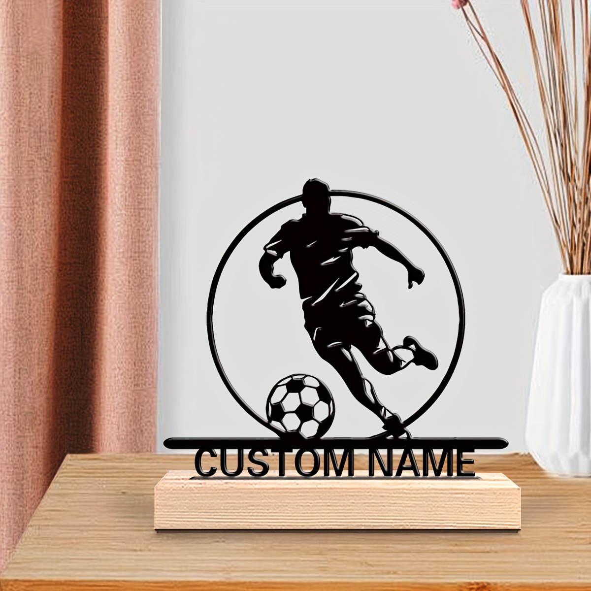 İsme Özel Metal Futbolcu Heyke - Home Decor Names incelemesi ve fiyatı