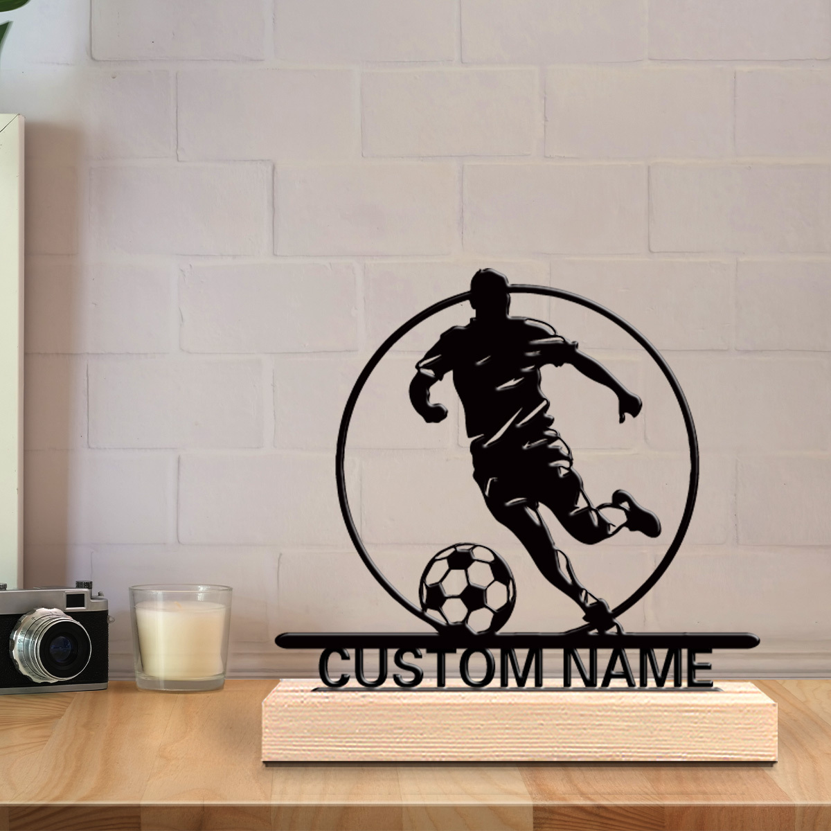 İsme Özel Metal Futbolcu Heyke - Home Decor Names incelemesi ve fiyatı
