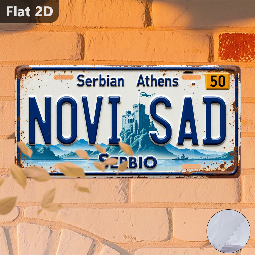 Vintage 2D Teneke Tabela Novi  - Home Decor Novi Sad incelemesi ve fiyatı