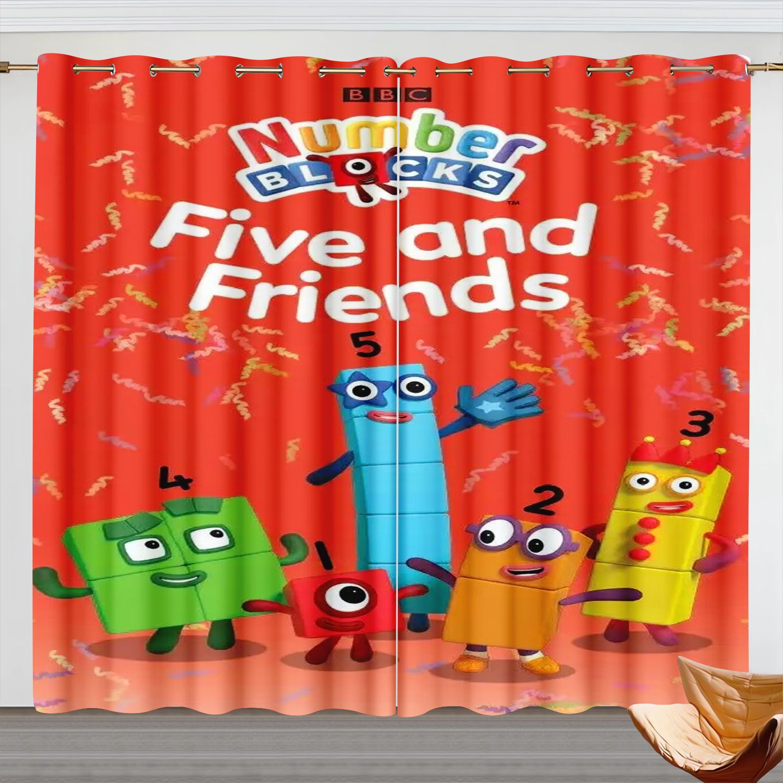 Numberblocks Karikatür Perdele - Home Decor Curtains incelemesi ve fiyatı