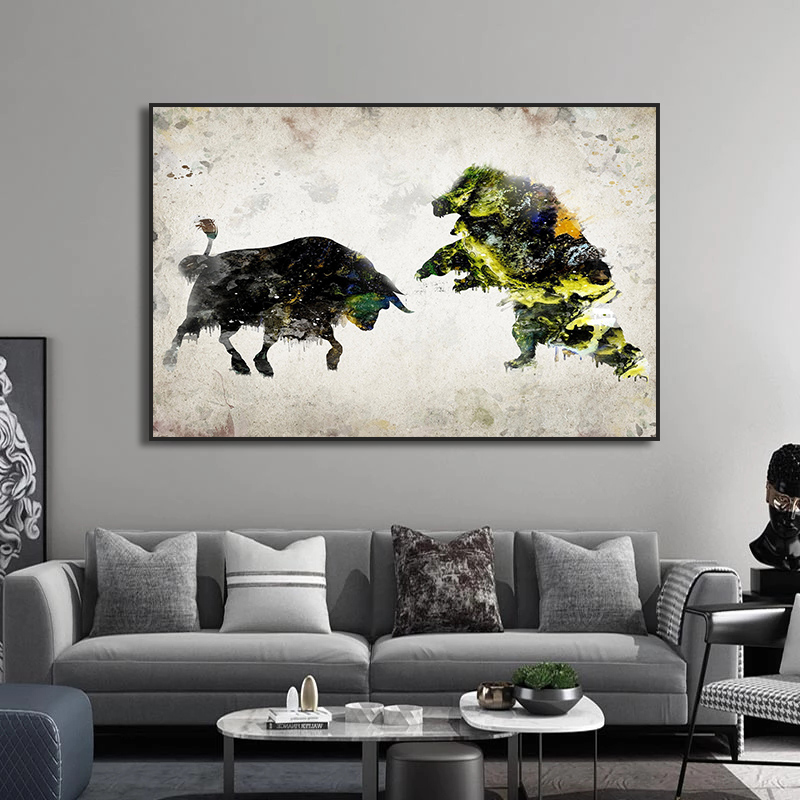 Bull ve ayı oyna satranç duvar - Home Decor Exchange incelemesi ve fiyatı
