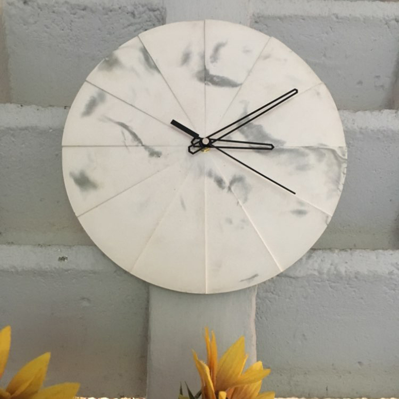 Dairesel beton duvar saati sil - Home Decor Wall Molding incelemesi ve fiyatı